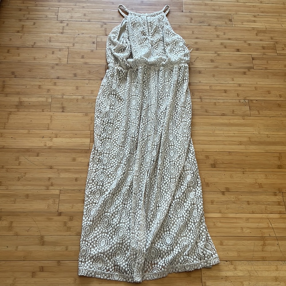 Sharagano lace knit maxi halter dress - Picture 2 of 2